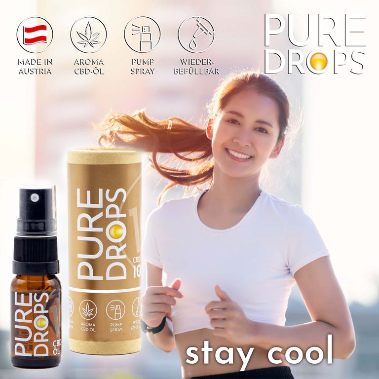 Shopapotheke PURE DROPS CBD ÖL Bundle 5% + 10% (1.380mg) Vollspektrum Aus Österreich