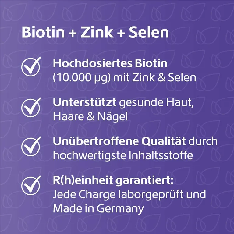 Shopapotheke R(h)ein Nutrition Biotin + Selen + Zink Für Haut Haare & Nägel