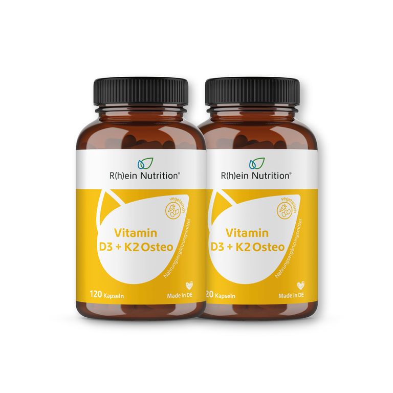 shopapotheke R(h)ein Nutrition Vitamin D3 + K2 Osteo 2.000 I.E. Vitamin D3 + 80 µg Vitamin K2