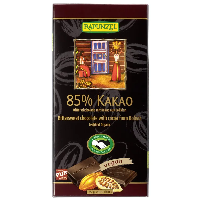 shopapotheke RAPUNZEL Bio 85 % Kakao Bitterschokolade