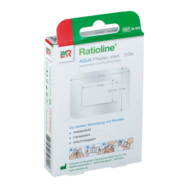Shopapotheke Ratioline® Aqua Duschpflaster Plus 5 X 7 Cm