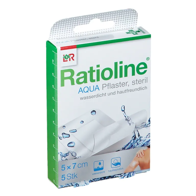 shopapotheke Ratioline® aqua Duschpflaster Plus 5 x 7 cm