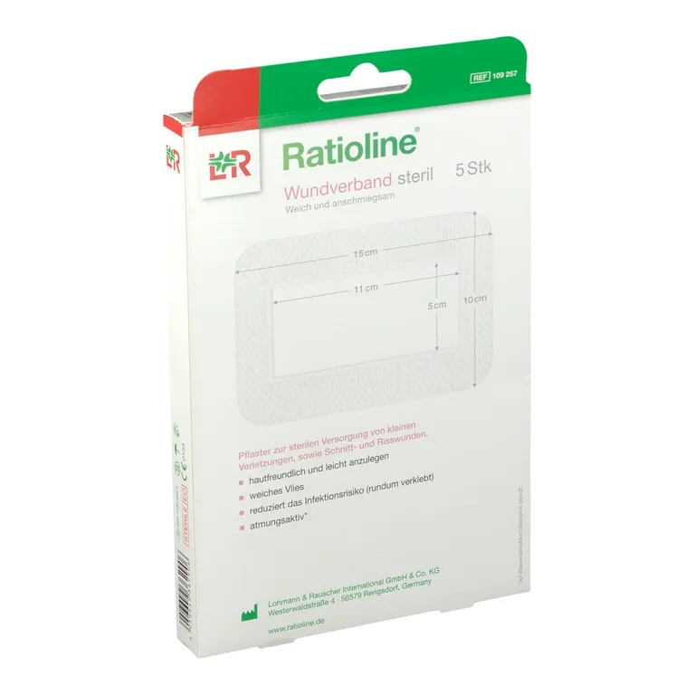 Shopapotheke Ratioline® Wundverband 15 Cm X 10 Cm Steril