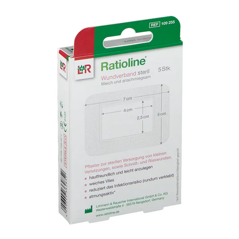 Shopapotheke Ratioline® Wundverband Steril 7 X 5 Cm