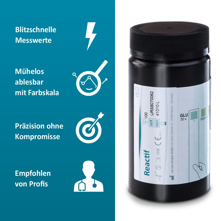 Shopapotheke Reactif Diabetes Test - Urin Teststreifen Für Glukose