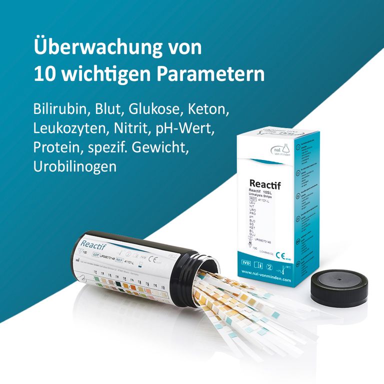Shopapotheke Reactif Gesundheitstest - Urin Teststreifen Für 10 Parameter