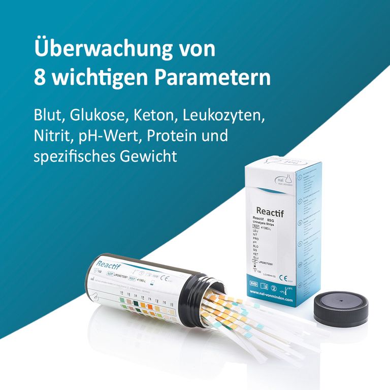 Shopapotheke Reactif Gesundheitstest - Urin Teststreifen Für 8 Parameter