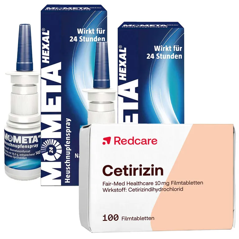 shopapotheke Redcare Cetirizin Fair-Med Healthcare + MometaHEXAL® Allergie-Nasenspray Doppelpack