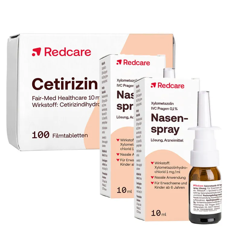 shopapotheke Redcare Cetirizin Fair-Med Healthcare + Redcare Xylo 0 1 % Nasenspray