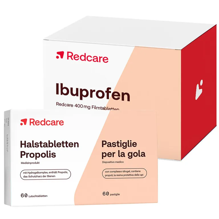 shopapotheke Redcare Halstabletten Propolis + Redcare Ibuprofen 400 mg