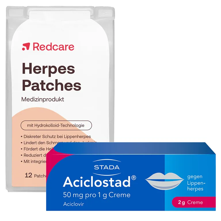 shopapotheke Redcare Herpes Patches + Aciclostad® Creme gegen Lippenherpes