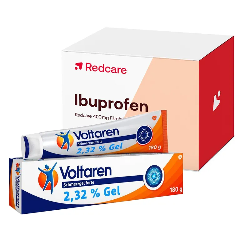 shopapotheke Redcare Ibuprofen 400 mg + Voltaren Schmerzgel forte 2 32 % Gel mit Diclofenac