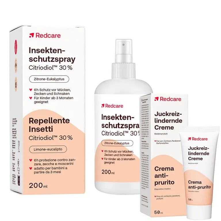 shopapotheke Redcare Insektenschutzspray Citriodiol™ 30 % + Redcare Juckreizlindernde Creme