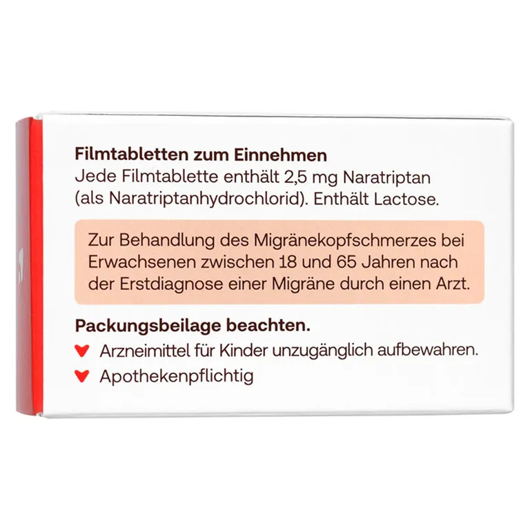 Shopapotheke Redcare Naratriptan Juta Bei Migräne 2 5mg