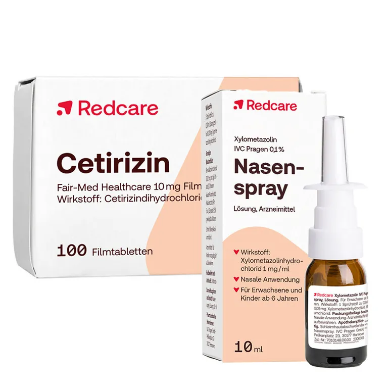 shopapotheke Redcare Xylo 0 1 % Nasenspray + Redcare Cetirizin Fair-Med Healthcare