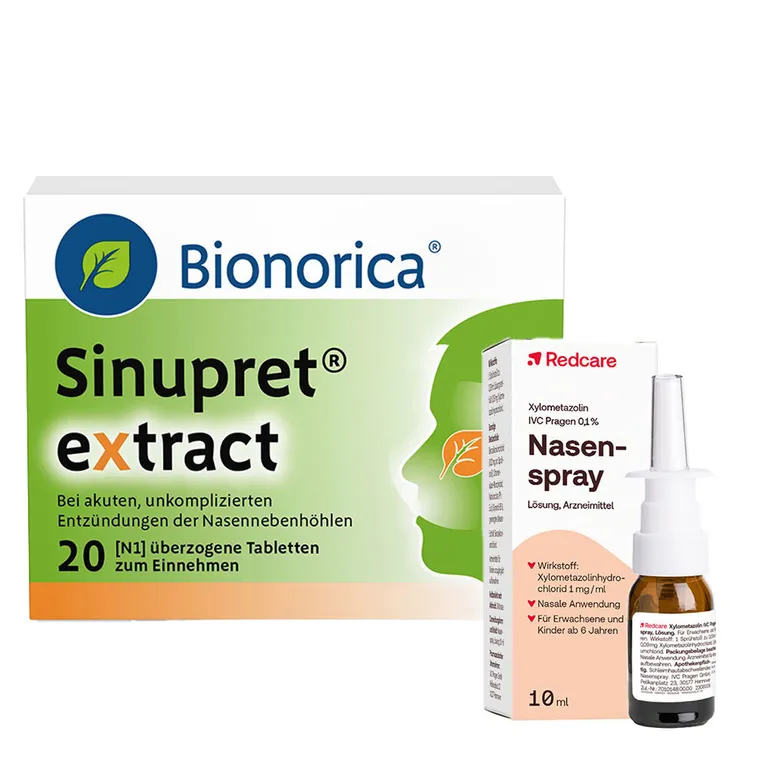 shopapotheke Redcare Xylo 0 1 % Nasenspray + Sinupret® extract