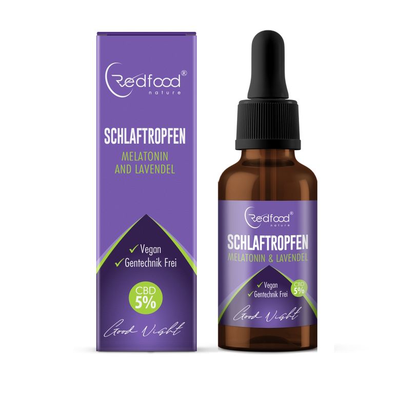 shopapotheke Redfood® CBD Schlaftropfen mit Melantonin & Lavendel