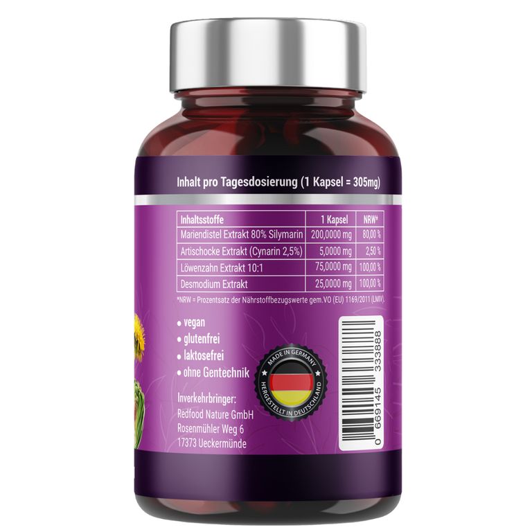 Shopapotheke Redfood® Mariendistel Komplex Kapseln
