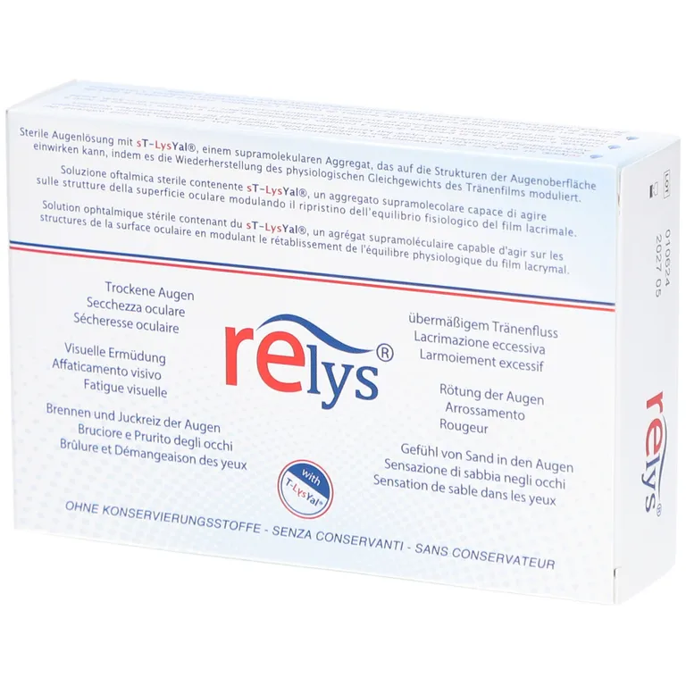 Shopapotheke RELYS®: Die 1. Augentropfen Mit Dem Supramolekül ST-LysYal®
