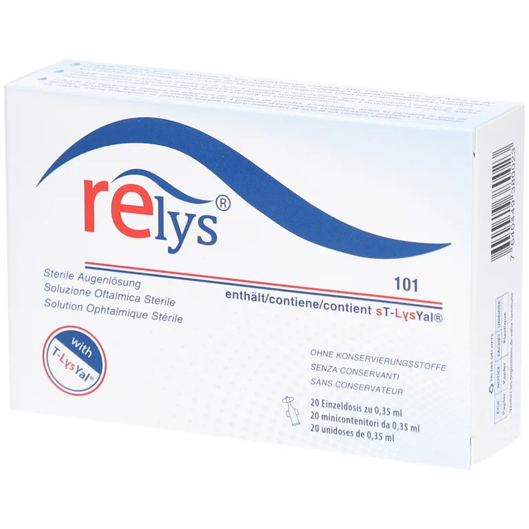 shopapotheke RELYS®: Die 1. Augentropfen mit dem Supramolekül sT-LysYal®