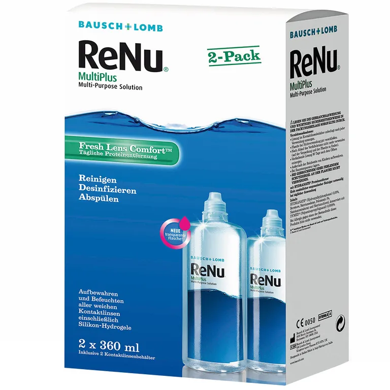 shopapotheke ReNu® MultiPlus 2x360ml inklusive 2 Kontaktlinsenbehälter