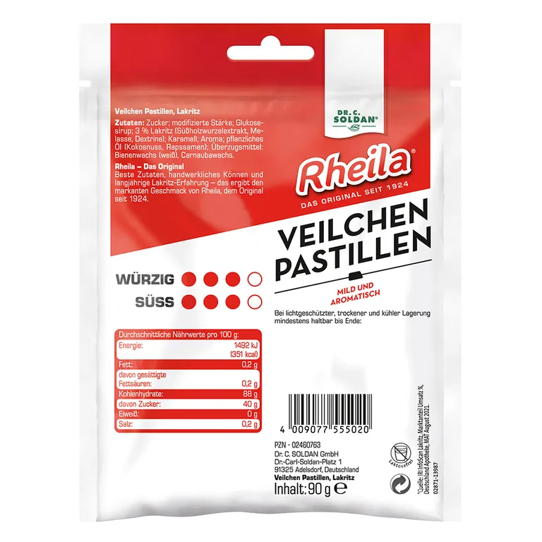 Shopapotheke Rheila® Veilchen Pastillen Mit Zucker
