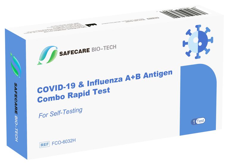 shopapotheke Safecare Bio-Tech Safecare Influenza A+B & Antigen Covid-19 Combo Rapid Test