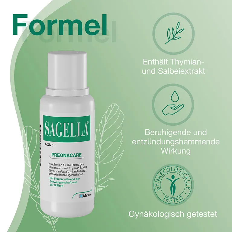 Shopapotheke SAGELLA Active - PREGNACARE: Seifenfreie Intimwaschlotion Für Frauen Während Und Nach Der Schwangerschaft
