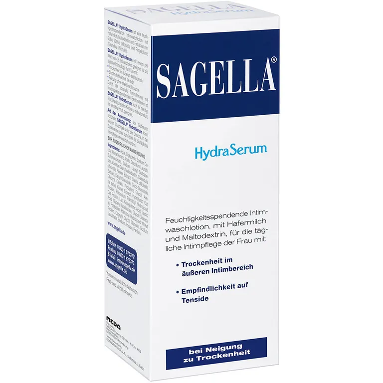 shopapotheke SAGELLA HydraSerum: Feuchtigkeitsspendende Intimwaschlotion bei Trockenheit im Intimbereich