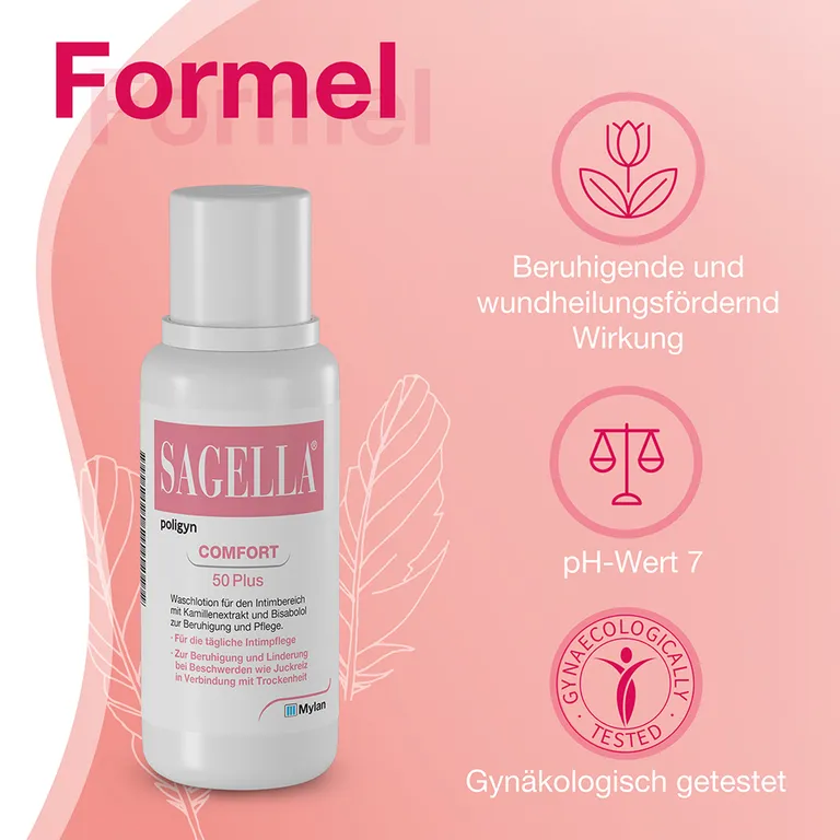 Shopapotheke SAGELLA Poligyn - Comfort 50 Plus: Intimwaschlotion Mit Kamillenextrakt Und Bisabolol