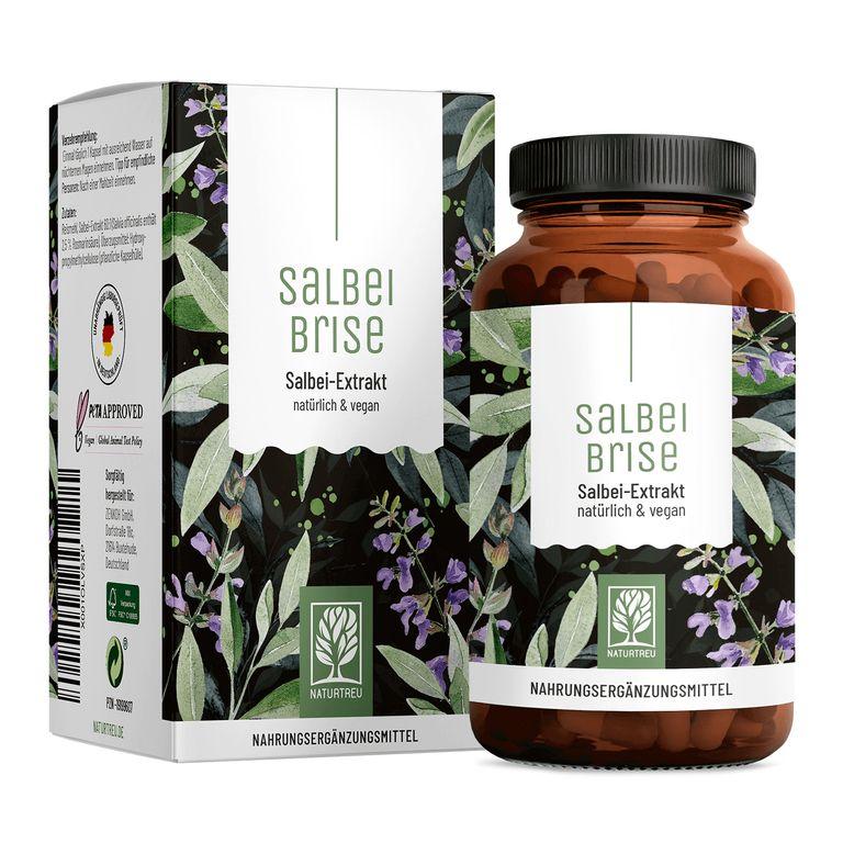 shopapotheke Salbei Komplex hochdosiert - 6000mg Salbei Extrakt pro Kapsel - Salbeibrise - NATURTREU®