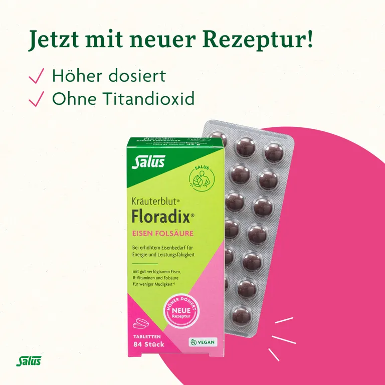 Shopapotheke Salus® Kräuterblut® Floradix® Eisen Folsäure