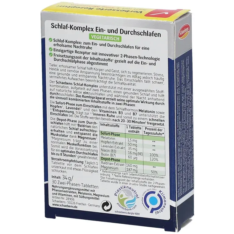 Shopapotheke Schaebens Schlaf-Komplex EIN- UND DURCHSCHLAFEN