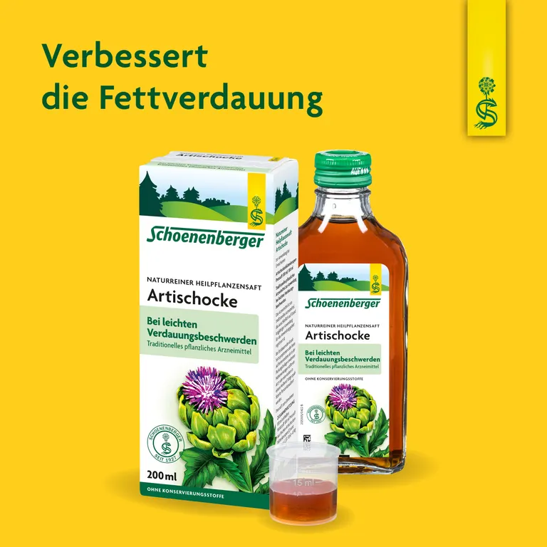 Shopapotheke Schoenenberger® Naturreiner Heilpflanzensaft Artischocke