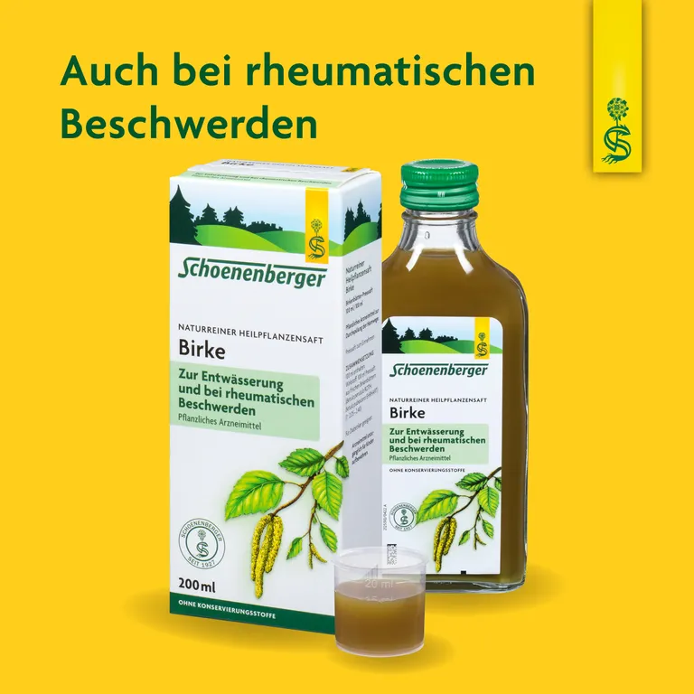 Shopapotheke Schoenenberger® Naturreiner Heilpflanzensaft Birke
