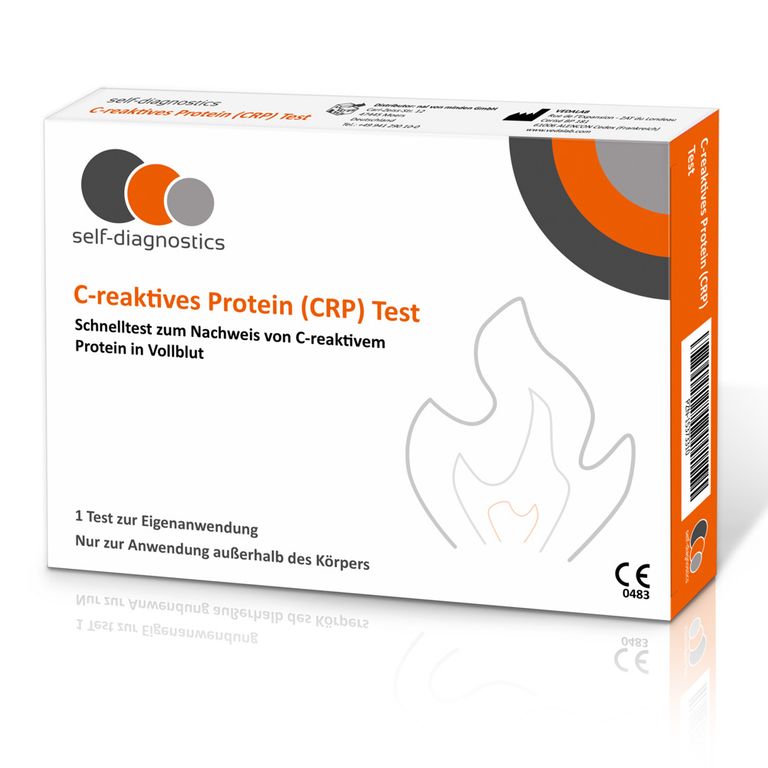 shopapotheke self-diagnostics CRP Selbsttest zum Nachweis von C-reaktivem Protein im Blut