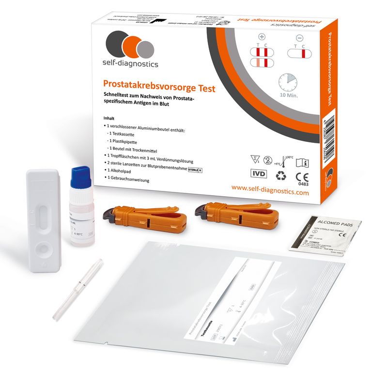 Shopapotheke Self-diagnostics PSA Schnelltest Zur Bestimmung Von Prostatakrebs Symptomen Zu Hause