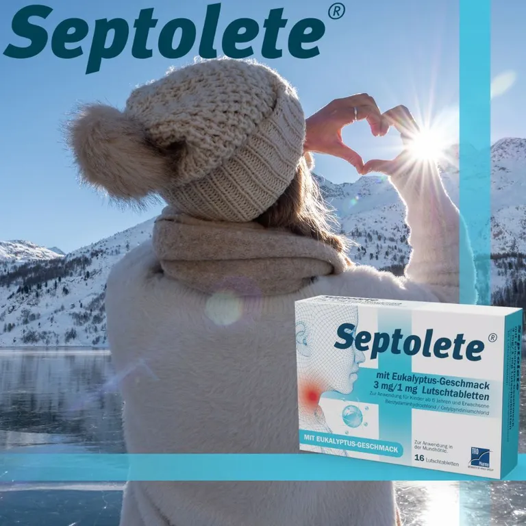 Shopapotheke Septolete® 3 Mg/1 Mg Lutschtabletten Eukalyptus-Geschmack