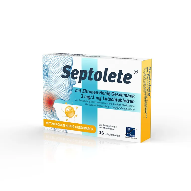 shopapotheke Septolete® mit Zitronen-Honig-Geschmack 3 mg/1 mg