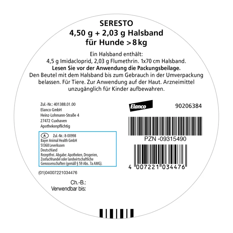 Shopapotheke Seresto® Halsband Für Große Hunde Ab 8 Kg