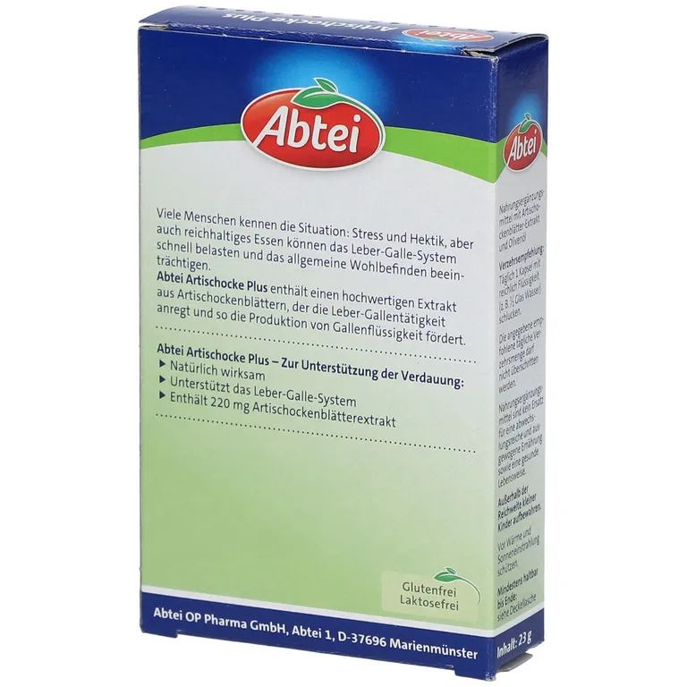Shopapotheke Abtei Artischocke Plus