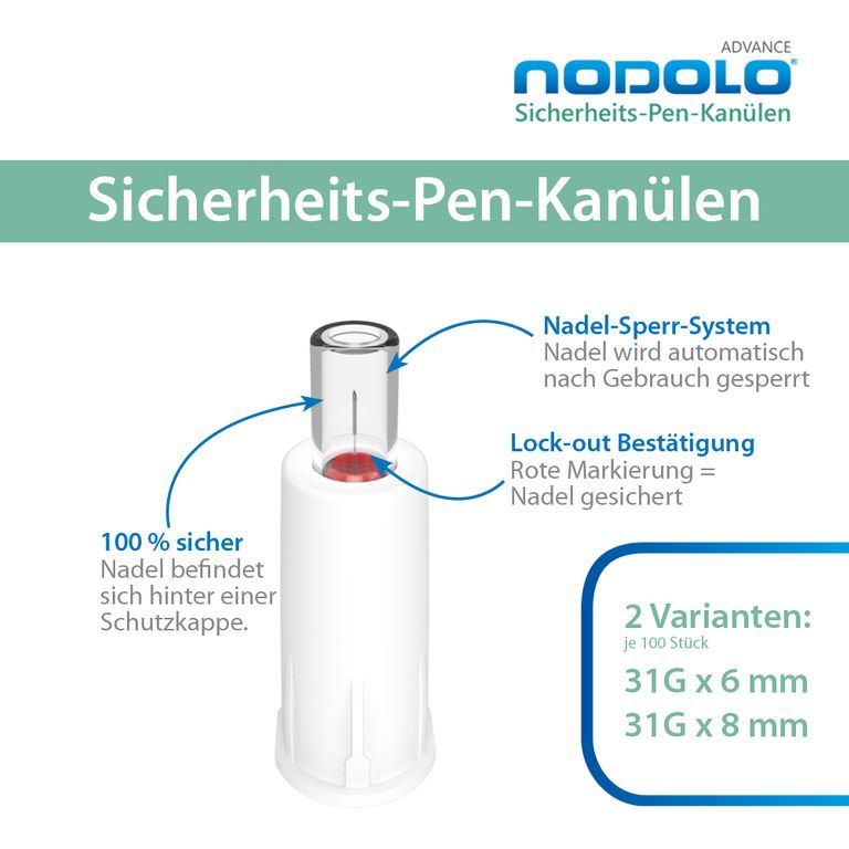 Shopapotheke Advance Sicherheits-Pen-Kanülen 8mm