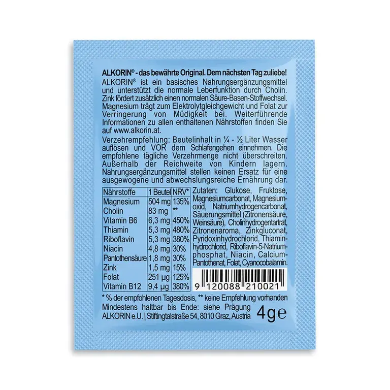 Shopapotheke ALKORIN® Dem Nächsten Tag Zurliebe