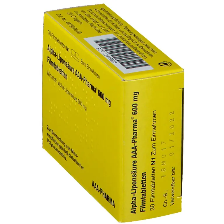 Shopapotheke Alpha-Liponsäure AAA-Pharma® 600 Mg