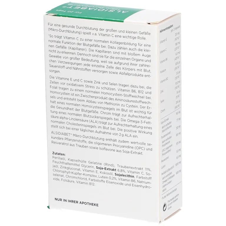 Shopapotheke ALSIDIABET® Mikro-Durchblutung