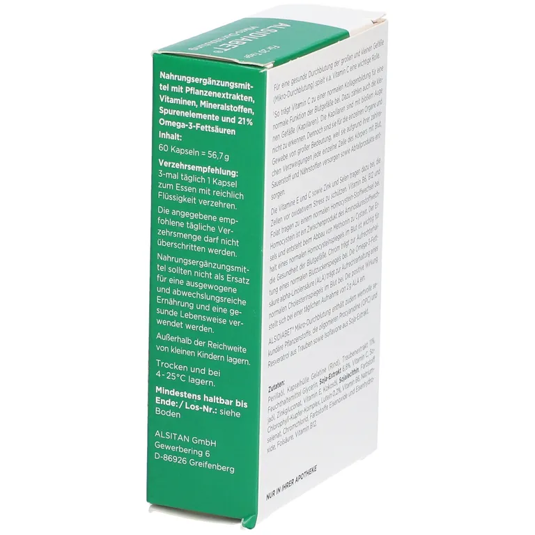 Shopapotheke ALSIDIABET® Mikro-Durchblutung