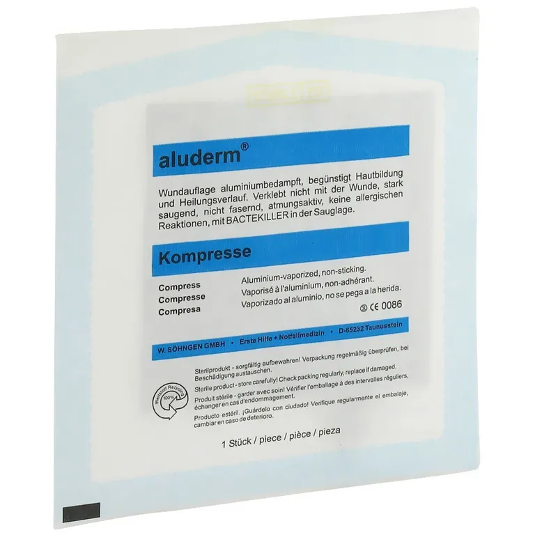 shopapotheke aluderm® Kompresse 7 5 cm x 7 5 cm
