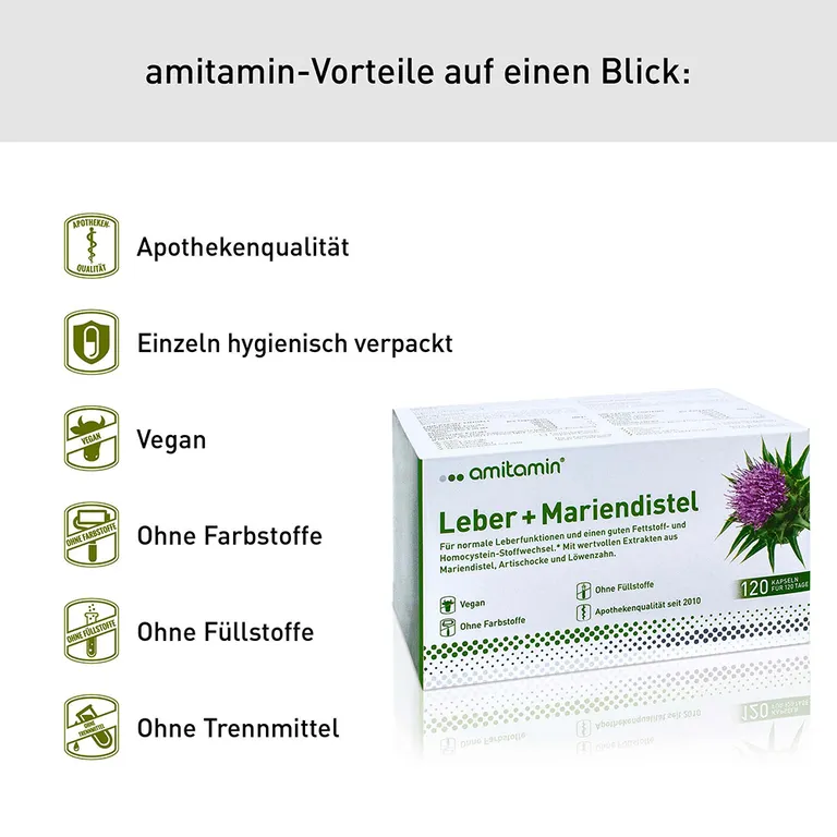 Shopapotheke Amitamin® Leber + Mariendistel