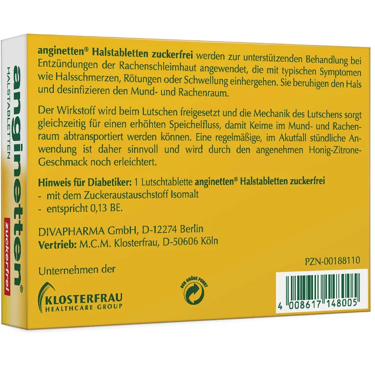 Shopapotheke Anginetten® Halstabletten Zuckerfrei