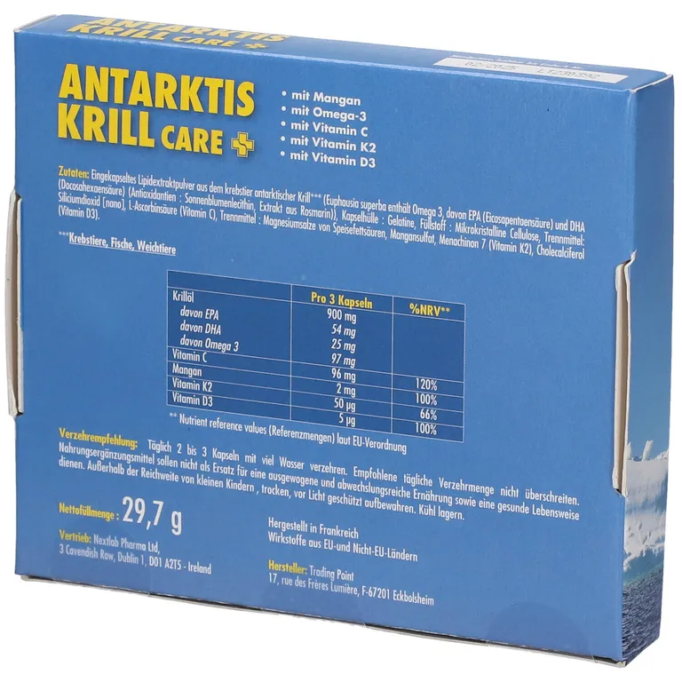Shopapotheke Antarktis Krill Care